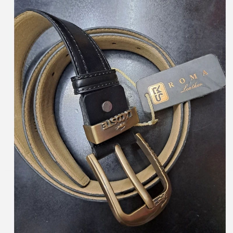 کمربند مردانه پتینه طرح چرم میخی اسپرت جدید