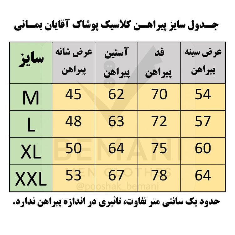 پیراهن مردانه تترون نخ پنبه 4خونه بزرگ جدید